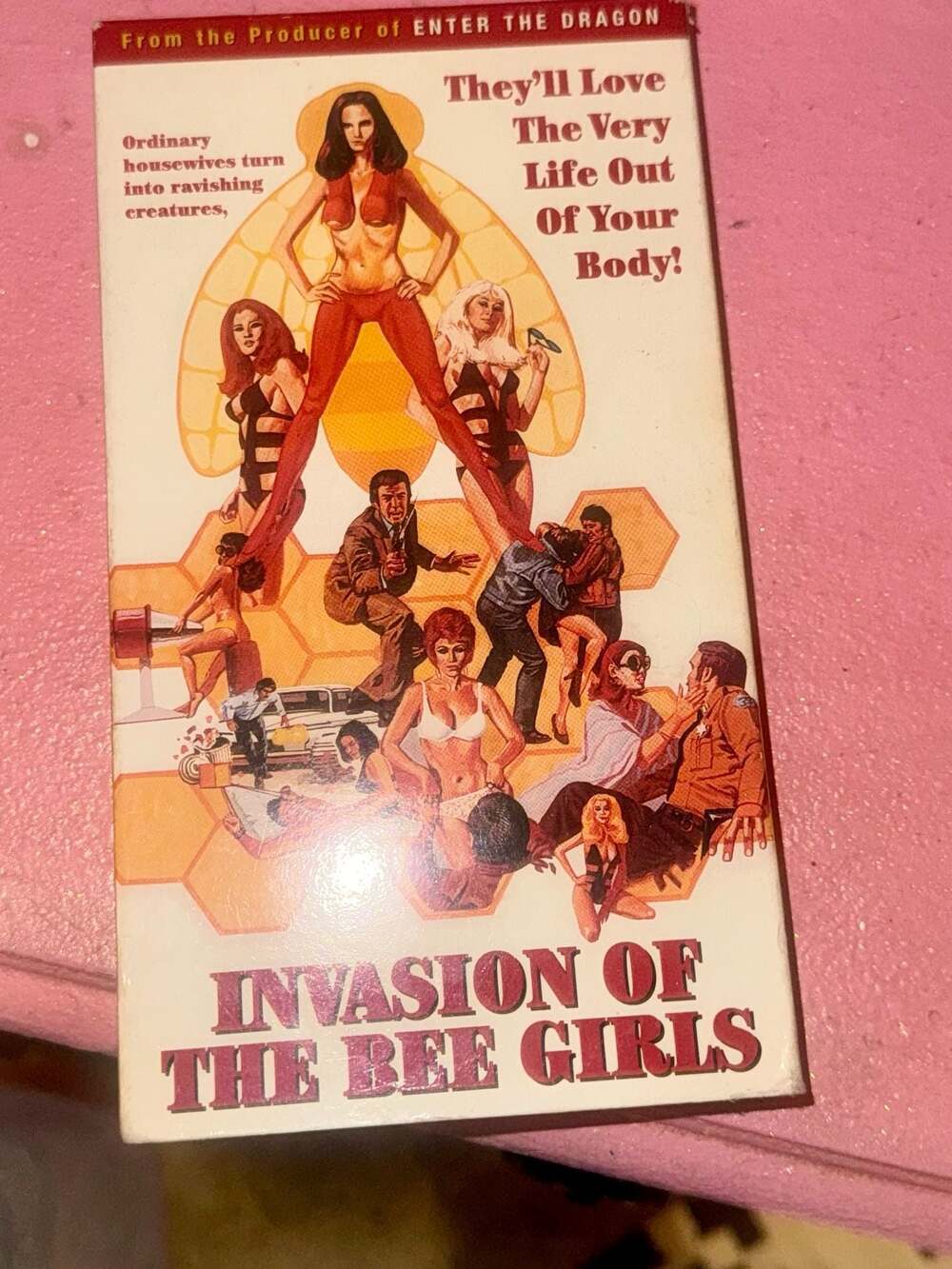 Invasion of The Bee Girls Movie VHS !!!cult classic.